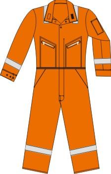 40ZD70US - Fire Resistant Hi-Vis Coveralls