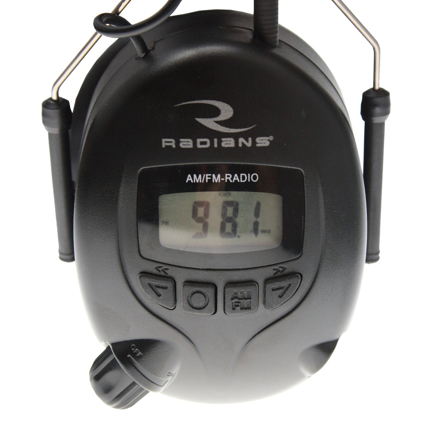 RADIANS AM/FM DIGITAL TUNING ELECTRONIC EARMUFF WITH LCD DISPLAY