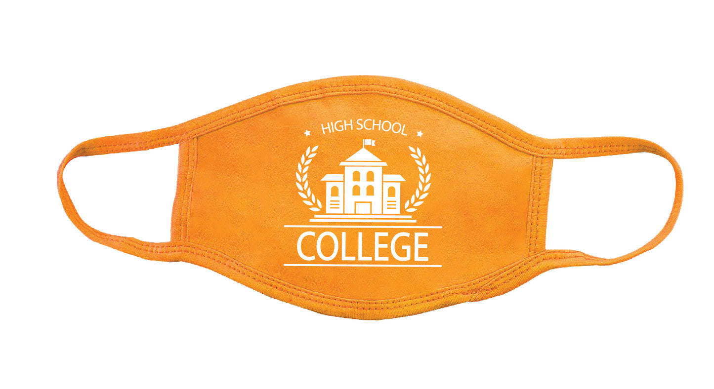 100% Cotton Face Mask - Adult - Monochromatic logo