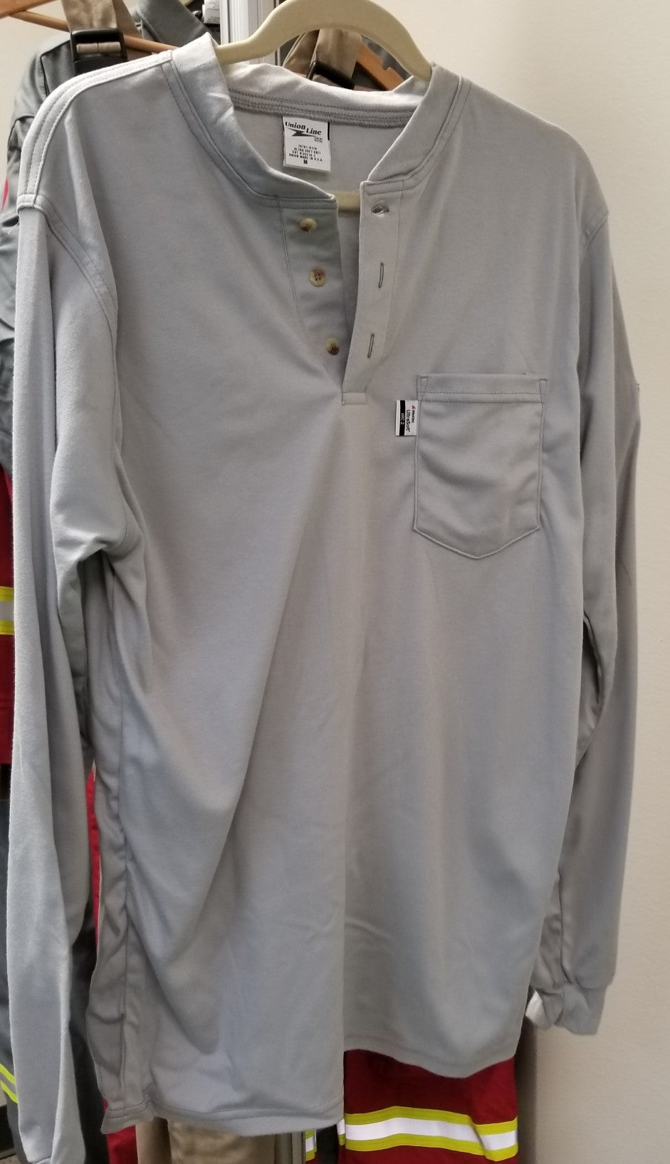 FR Ultrasoft Button Down Henley - Gray