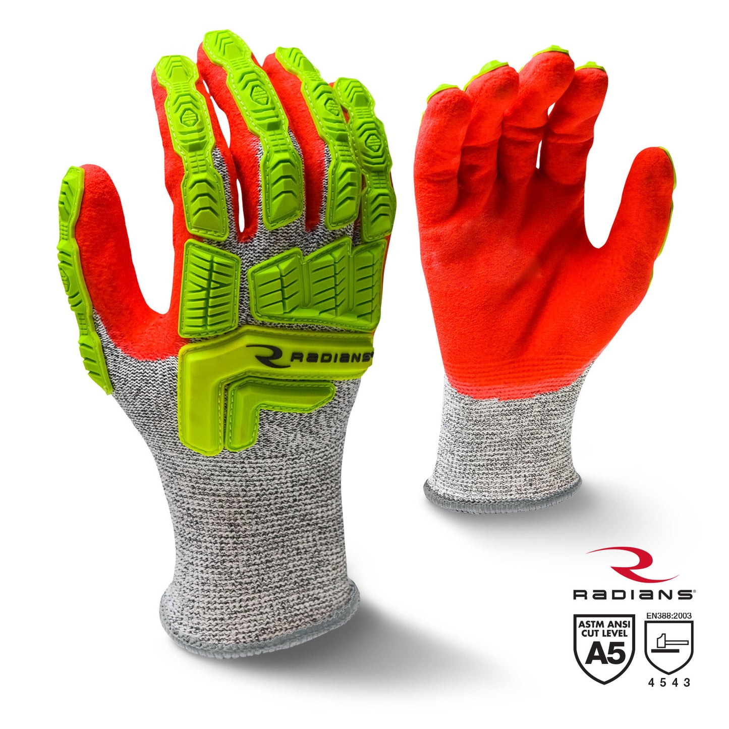 RADIANS RWG603 CUT PROTECTION LEVEL A5 SANDY FOAM NITRILE COATED GLOVE