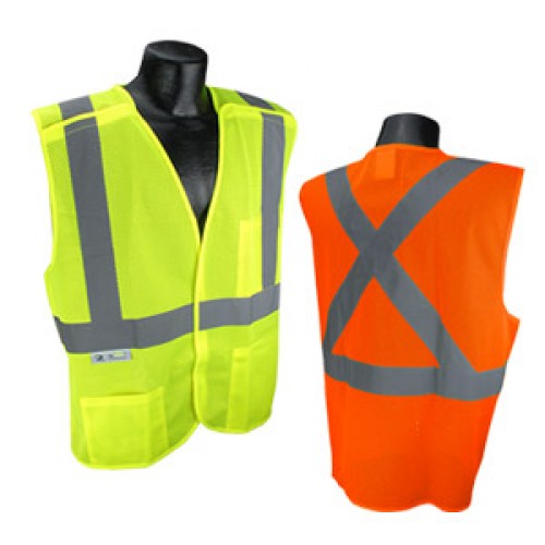 RADIANS SV4X ECONOMY MESH X-BACK TYPE R CLASS 2 BREAKAWAY SAFETY VEST