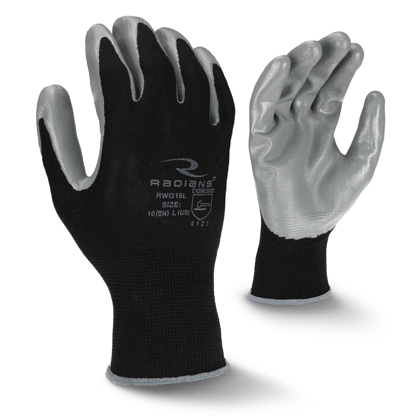 RADIANS RWG15 SMOOTH NITRILE PALM COATED GLOVE