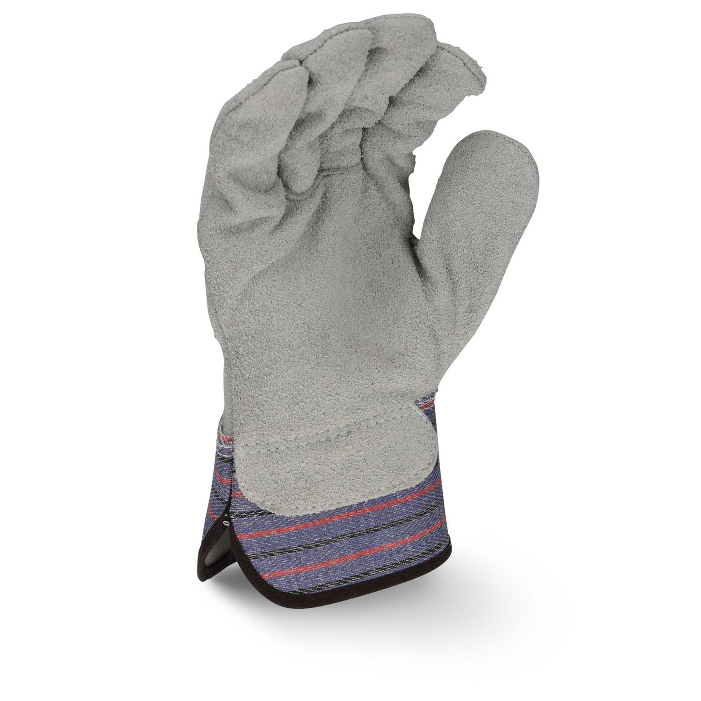 RADIANS RWG3206 FULL REGULAR SHOULDER GRAY SPLIT COWHIDE LEATHER PALM GLOVE