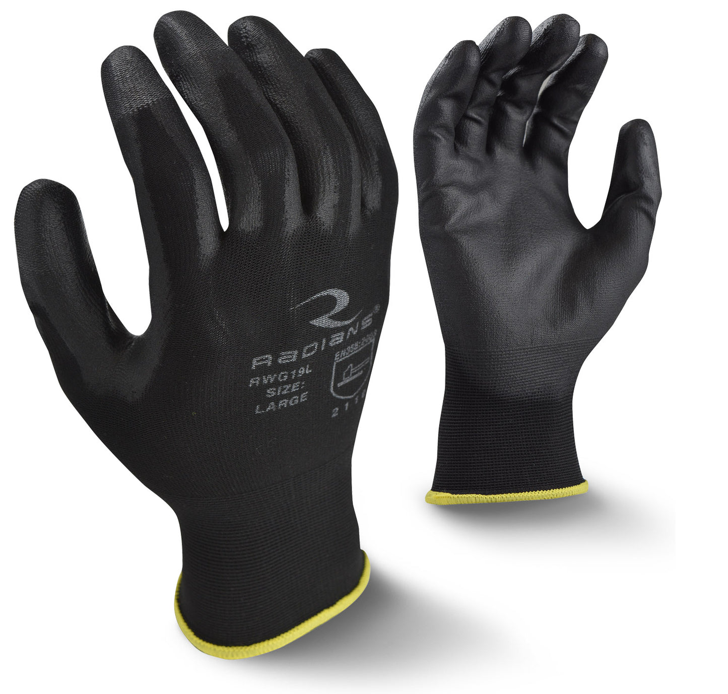 RADIANS RWG19 TOUCHSCREEN PU PALM COATED GLOVE