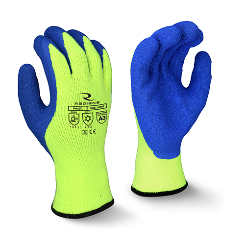 RADIANS RWG27 CUT LEVEL A3 DIPPED WINTER GRIPPER GLOVE