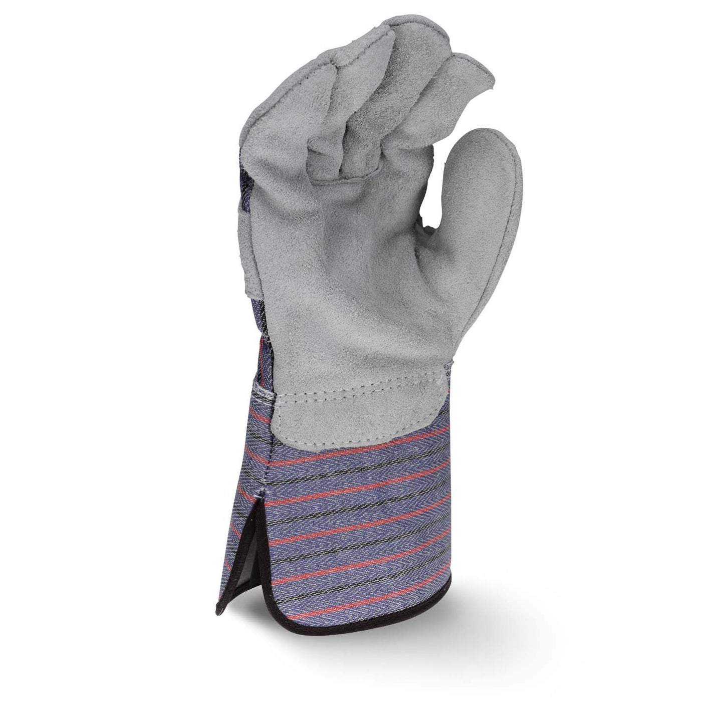 RADIANS RWG3200G REGULAR SHOULDER GRAY SPLIT COWHIDE LEATHER GLOVE WITH GAUNTLET CUFF