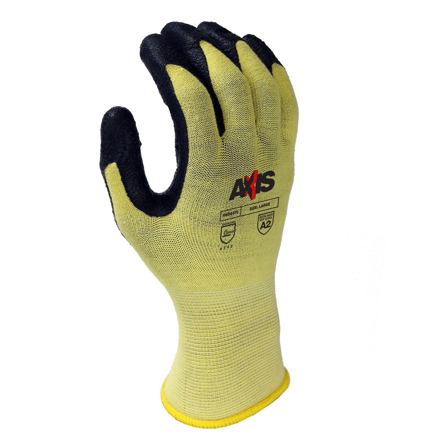 RADIANS RWG537 AXIS™ CUT PROTECTION LEVEL A2 KEVLAR WORK GLOVE