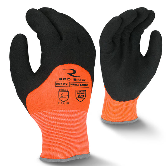 RADIANS RWG17 COLD WEATHER LATEX COATED GLOVE